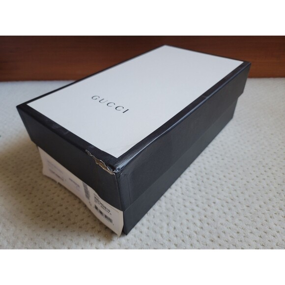 NIB GUCCI Pursuit Stripes White Pool Slides Mens - White Gucci Web, Size US 8 - Picture 8 of 9